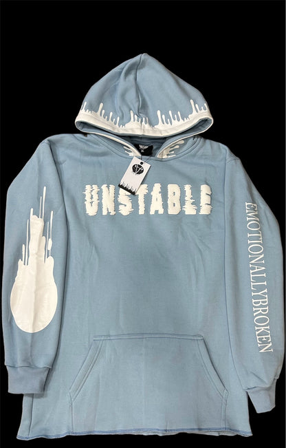 Unstable project "Emotionally Broken"-Hoodie {Blue}